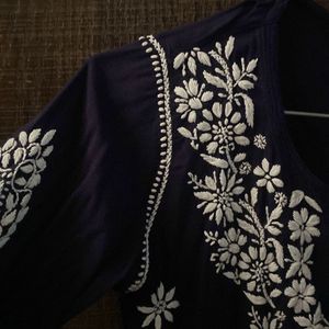 Chikankari Work Kurti