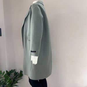 Pastel Blue Drop Shoulder Premium Overcoat