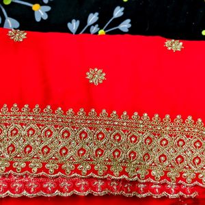 Heavy Work Designer Saree..Bought From Botique.