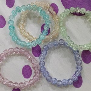 Aesthetic Glitter Beads Bracelet