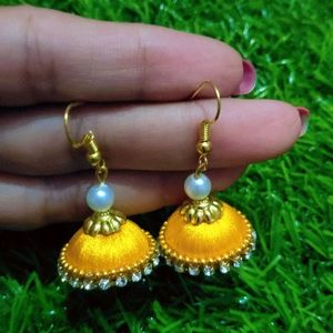 Silk Thread Earings