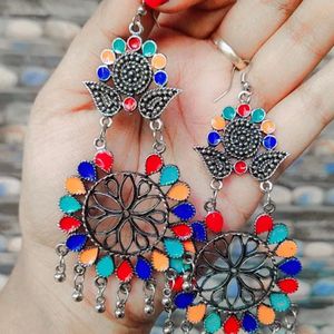 Grab these Gorgeous  Meenakari Flower Earrings