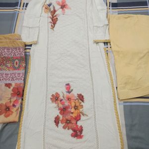 Chikankari Punjabi Suit With Dupatta