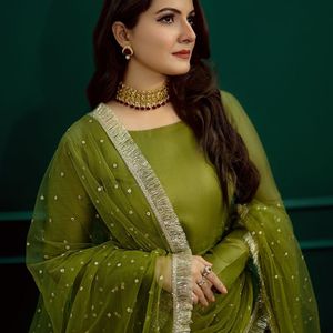 Anarkali Kurti For Mehendi Faction