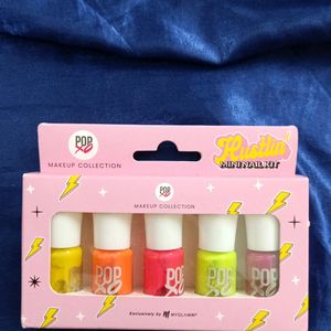 Popxo Nailpaint Kit Of 5 Nailpaints.