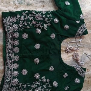 Beautiful Green Lehenga Choli.