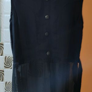 Bleck Sleevless Kurti