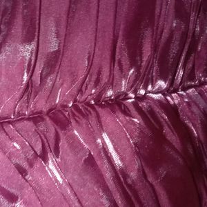 Wine Colour 5layer Frock