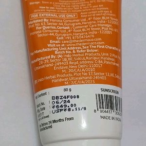 Derma Co Sunscreen