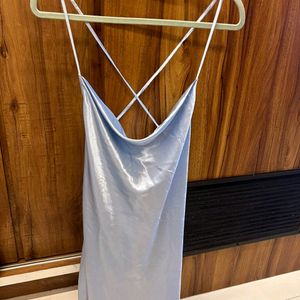 Satin Backless Dress