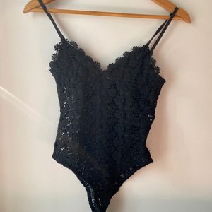 Black H&M Lacy Bodysuit 🤍