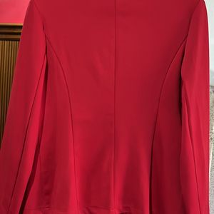 Women Formal Red Blazzer