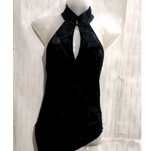 Stylish Fitted Black Top For women's