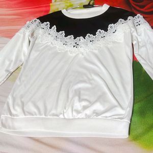 White Sweatshirt For Women