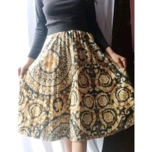 Knees Length Flared Skirt