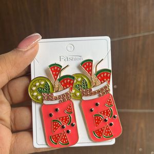 Watermelon Splash Earring