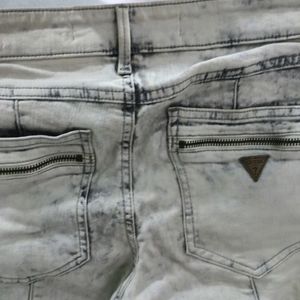 Charcoal White Denim Jeans 🌷