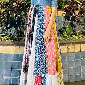 Multi Colour Lehenga And Shrug