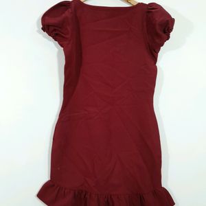 Maroon Western Dress (Women's)