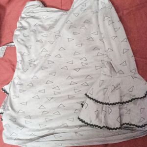 Cute Grey Top For Girls