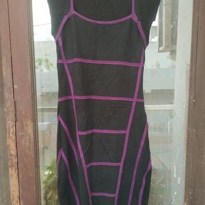 Black & Purple Color Dress