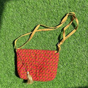 Global Desi Red Sling Bag