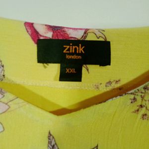 Yellow Floral Printed Dress (Women)