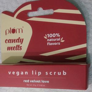 Plum vegan velvet lip scrub