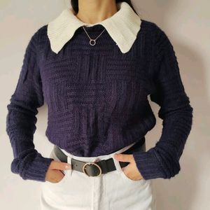 Cute Collared Sweater