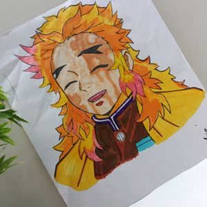 Rengoku Drawing Anime