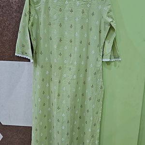 Mint Cotton Kurti