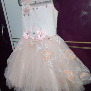 (1-2.5Yr )Princess Peach Colour Frock