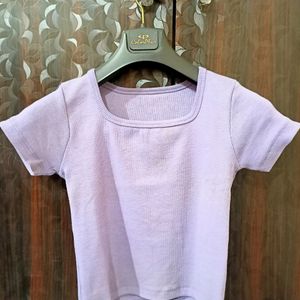 Lavender Crop Top