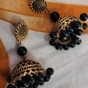 Oxidized Jhumkas