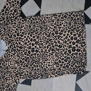 Gently Used Leopard Print T-Shirt for Sale