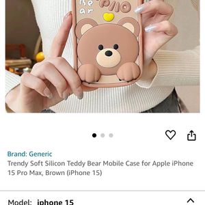 Iphone 13 14 15 Teddy Phone Cover