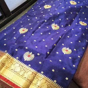 Embroidery Satin Silk Saree