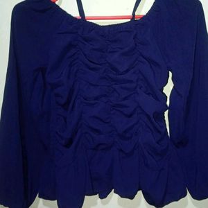 Cute Navy Blue Top&Tunic