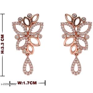 Rose gold Nackles Set With Earings
