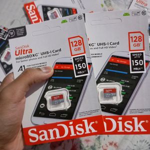 Pack Of 2 New Sandisk 128 Gb Memory Card