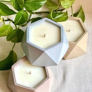 Concrete Candle Holders Pack Of 2 🕯️