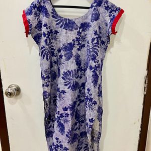 Blue Cotton Kurta