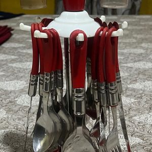 Cutlery Set With Stand