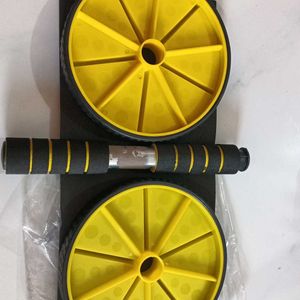 AB Wheel Body Exerciser Yellow Colour