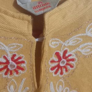 Branded Embroidered Winter Kurta