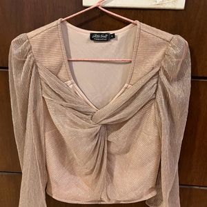 Midnight Pastel Pink Twisted Top By Attic Salt