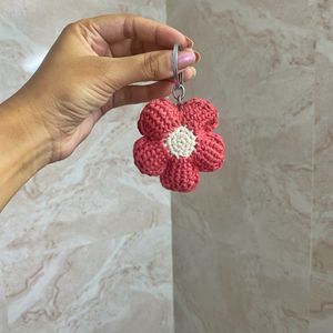 Crochet Flower Keychain 🌼🌸✨