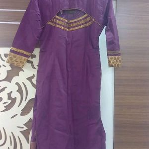 Purple Heavy Suit With Dupatta