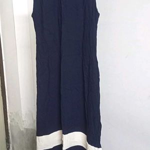 Navy Blue A Line Kurta