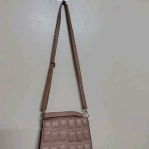 Peach/ Pink Stylish Sling Bag